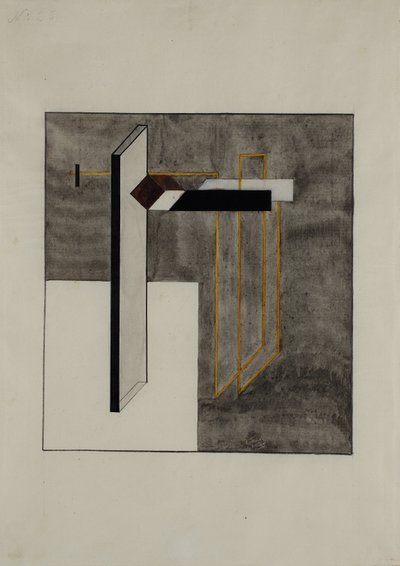 Study for Proun 4B by Eliezer Markowich Lissitzky